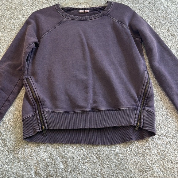 Melrose & Market purple zipper crewneck sweatshirt. XS - Picture 4 of 12